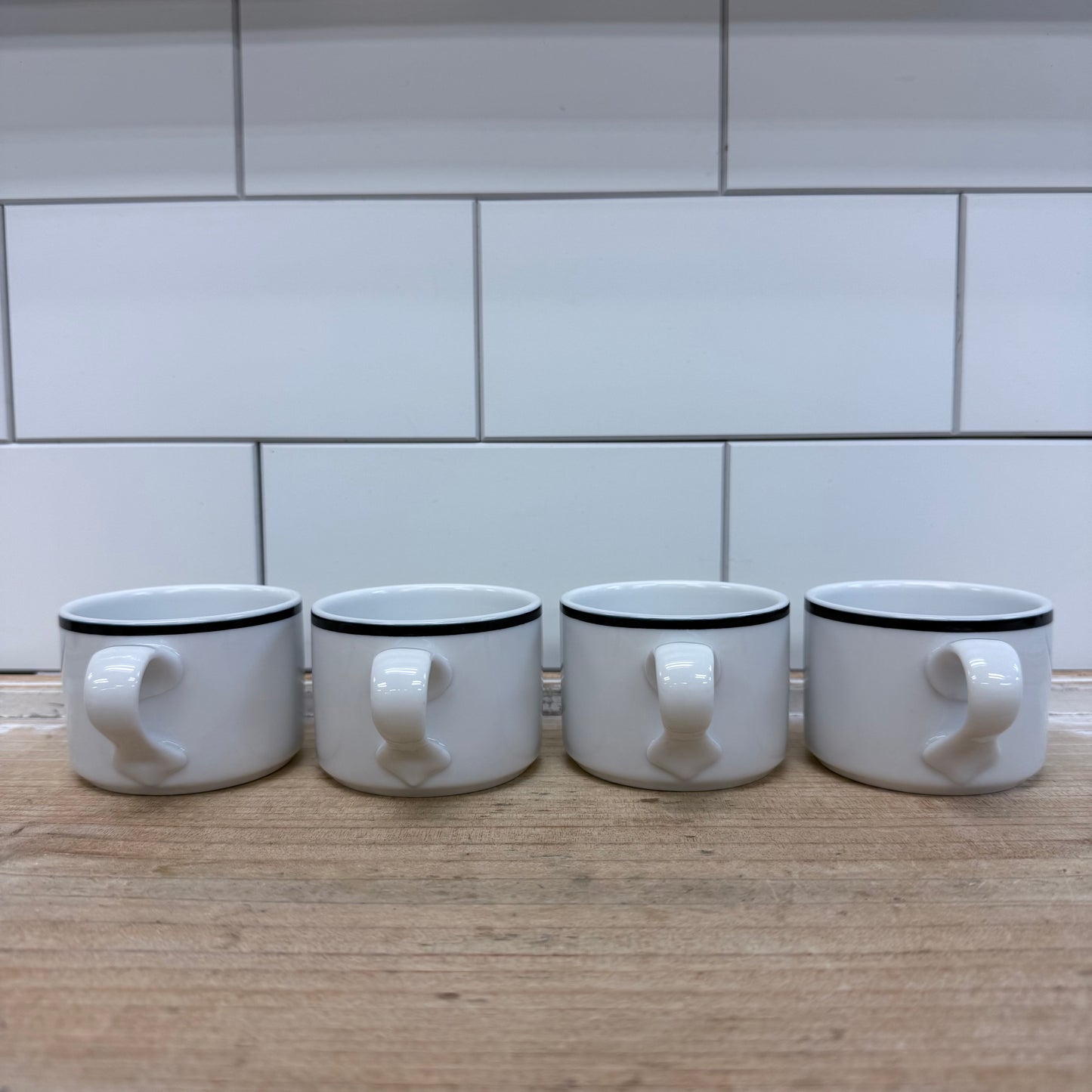 Dansk Bistro Christianshavn Blue Cup & Saucer Set of 4