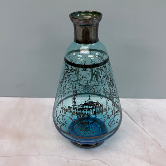 Venetian Glass Decanter & Cordial Glass, 7 Piece