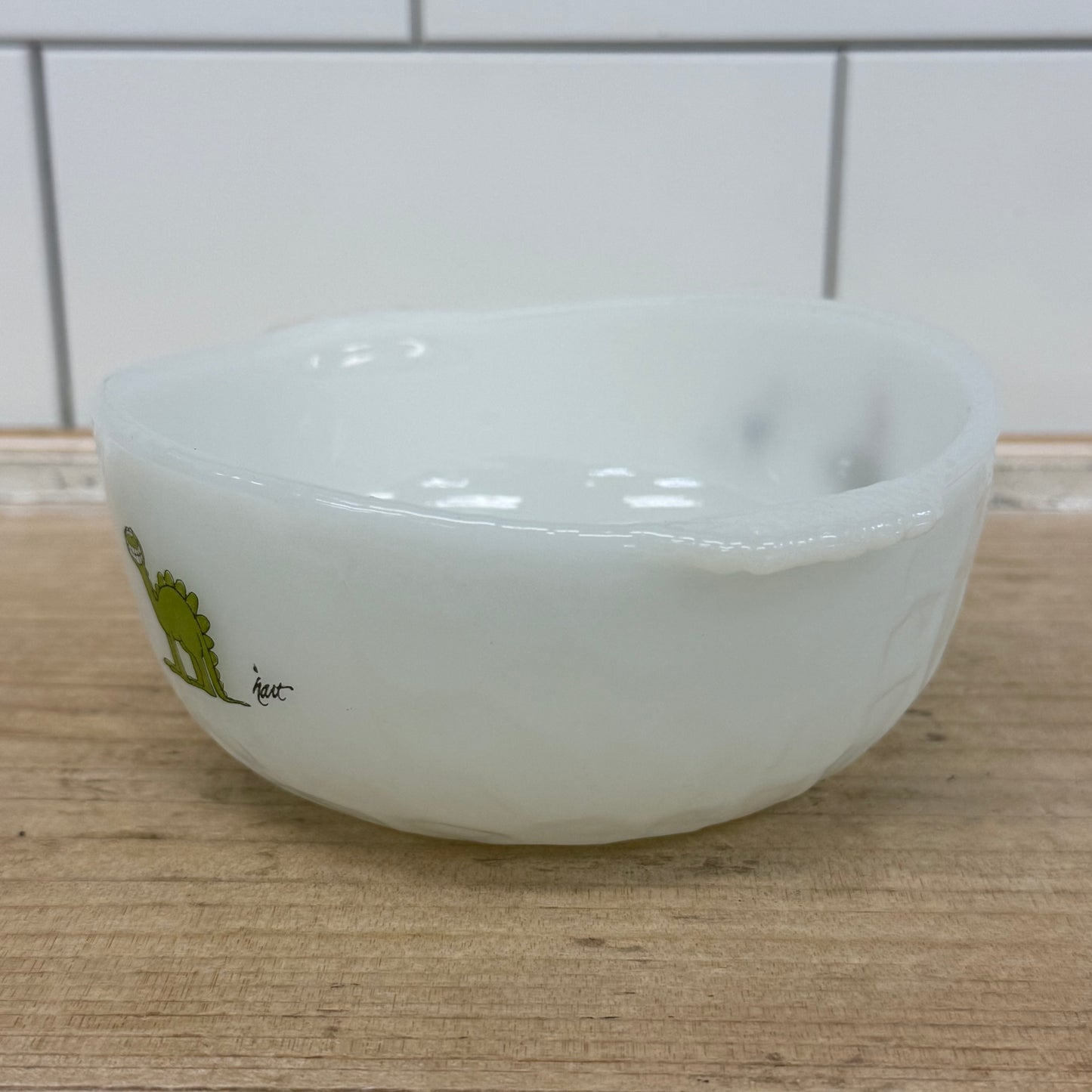 Fire-King B.C. Johnny Hart Milk Glass Cereal Bowls Set of 4