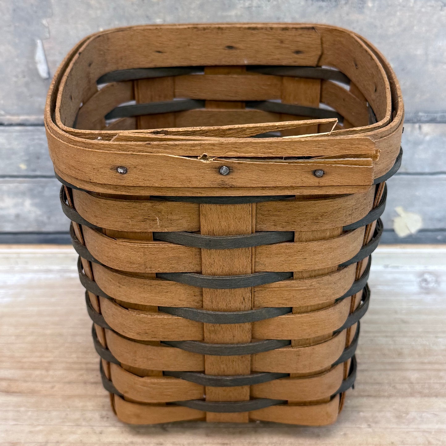 Longaberger Square Basket, Signed 1996
