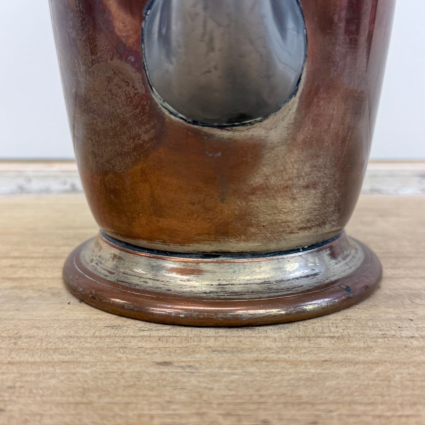 Taber & Tibbits Copper Silver plate Coffee Pot 1920s