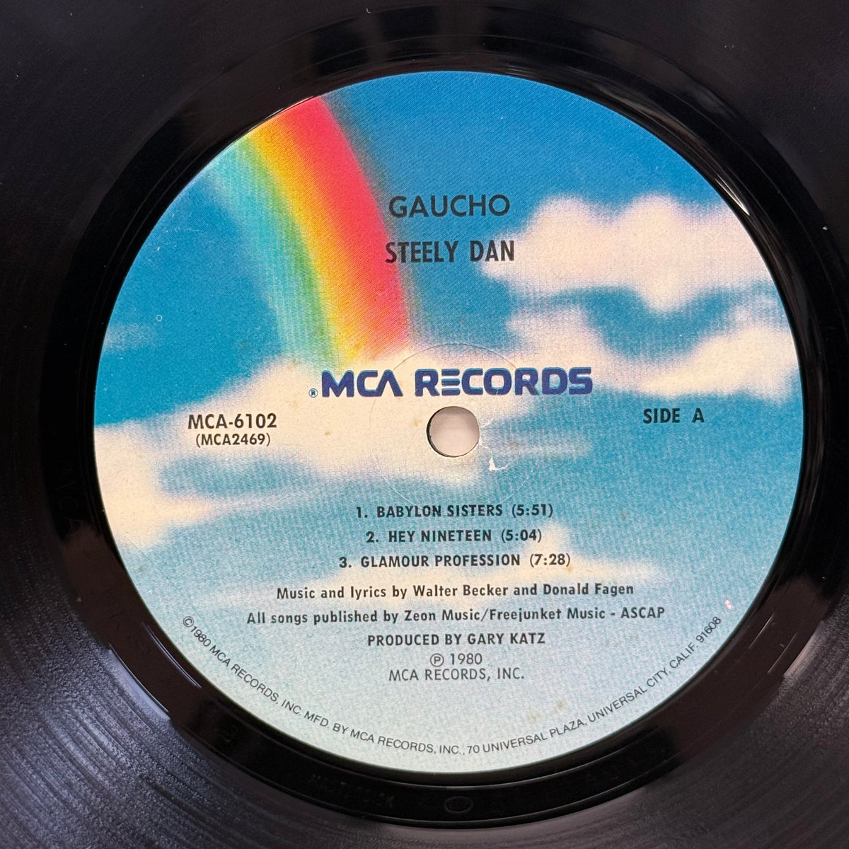 Steely Dan Gaucho Vinyl Record, 1980 – MCA Records MCA-6102