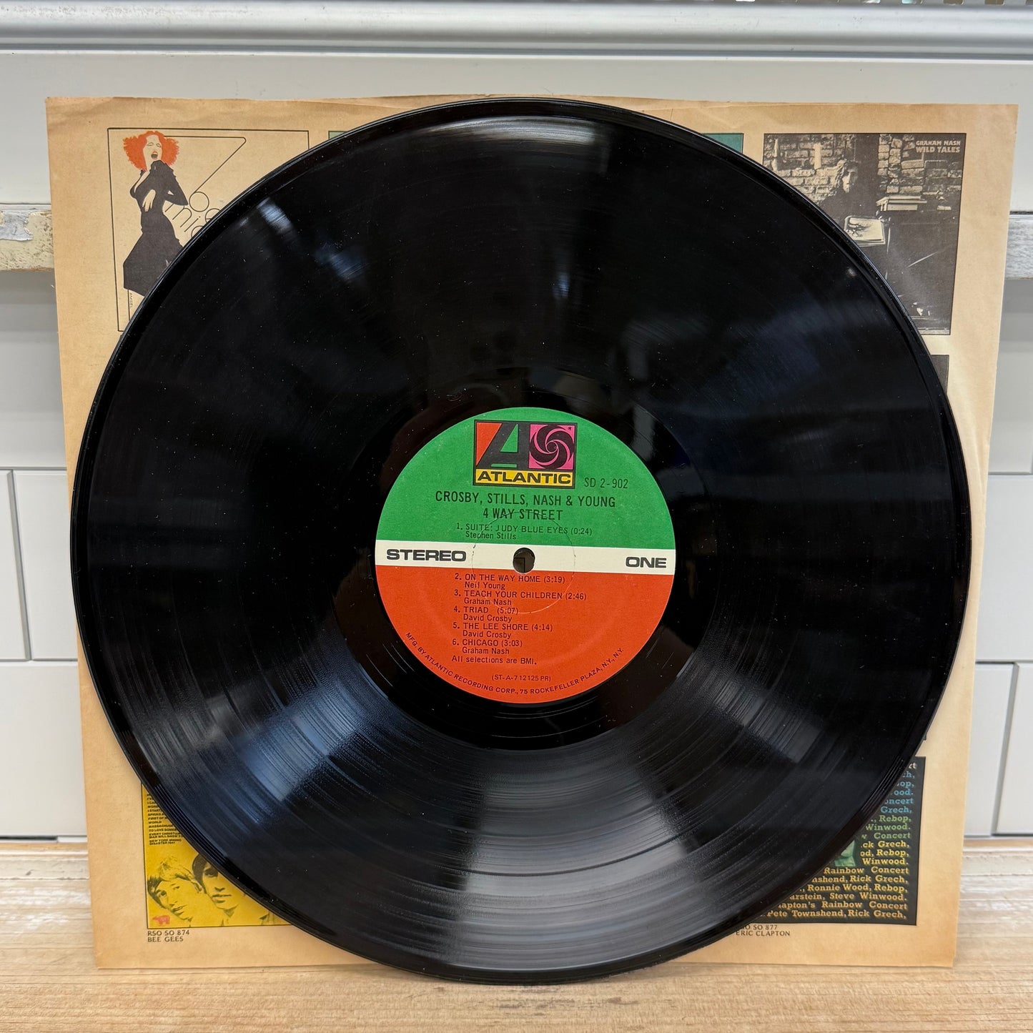 Crosby Stills Nash & Young 4 Way Street Double LP 1971