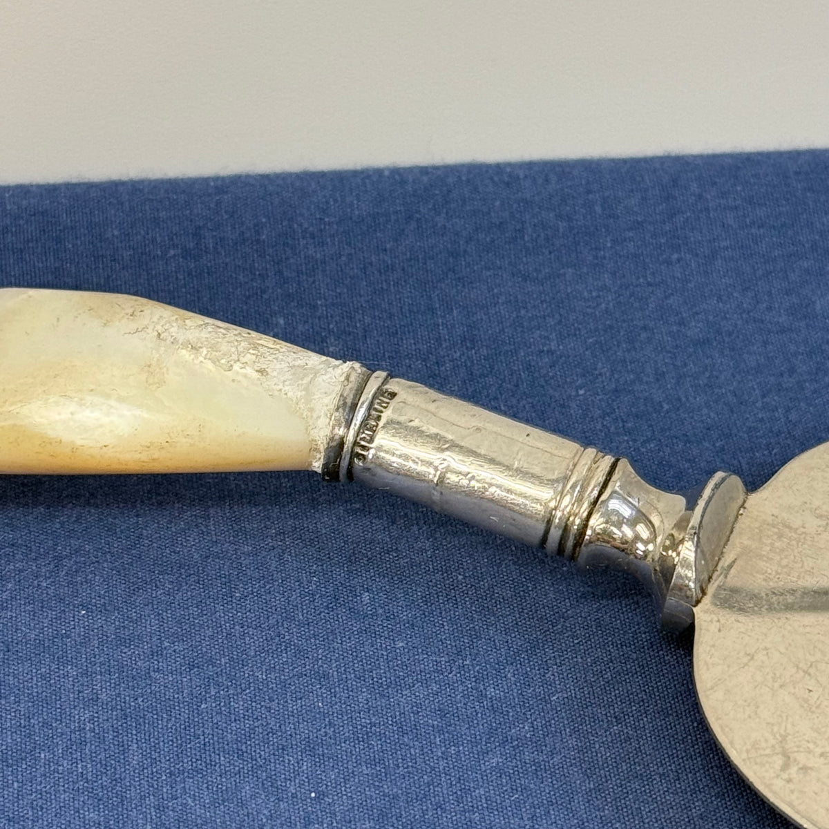 L.F.& C. Mother of Pearl Fruit Knives & Cake Server Set 1890s