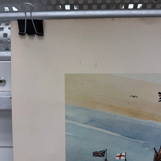 Raul Araluce Three Ships Jamestown 1607 Lithograph