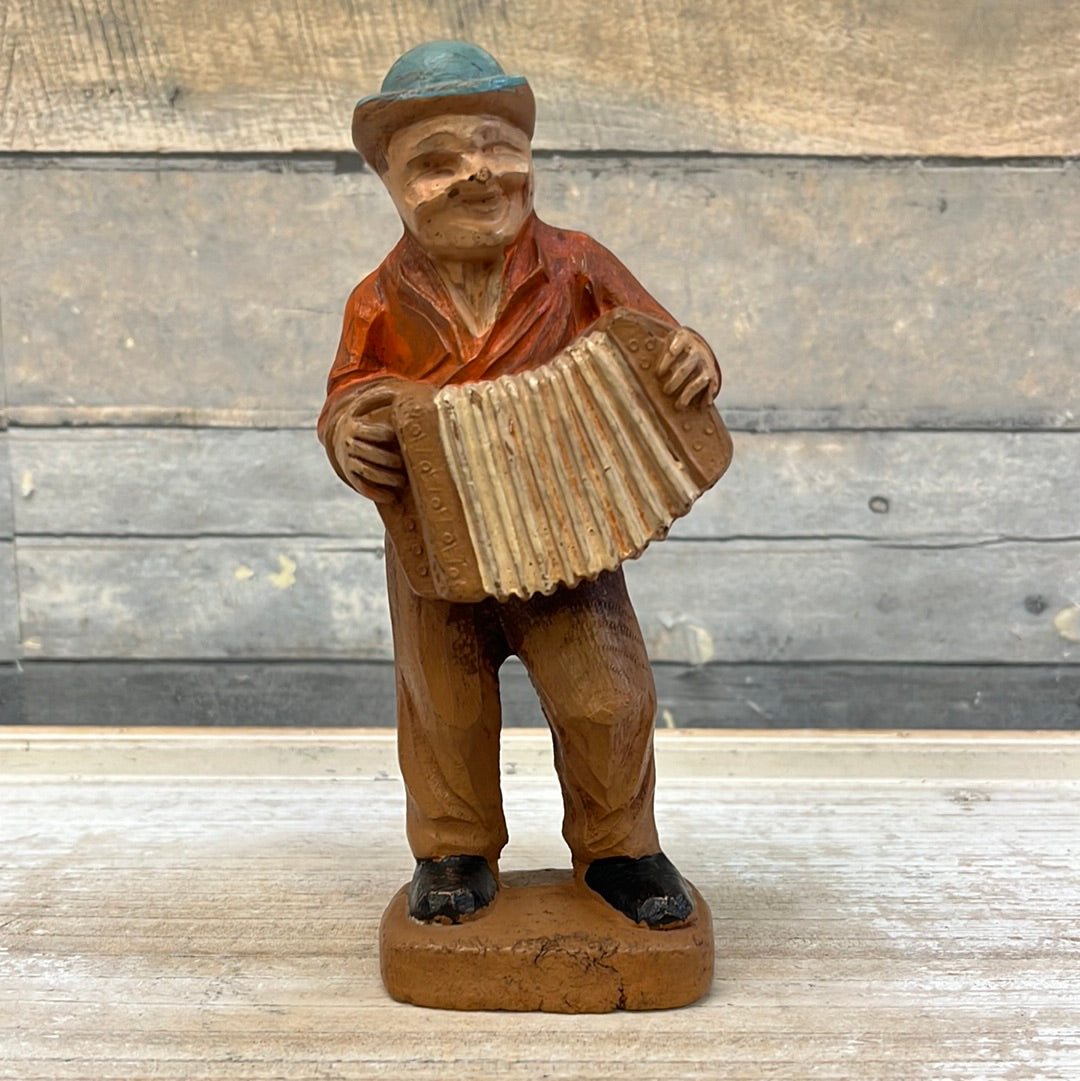 Vintage Syroco Wooden Hobo Musician Figurine - Set of 4, 1944