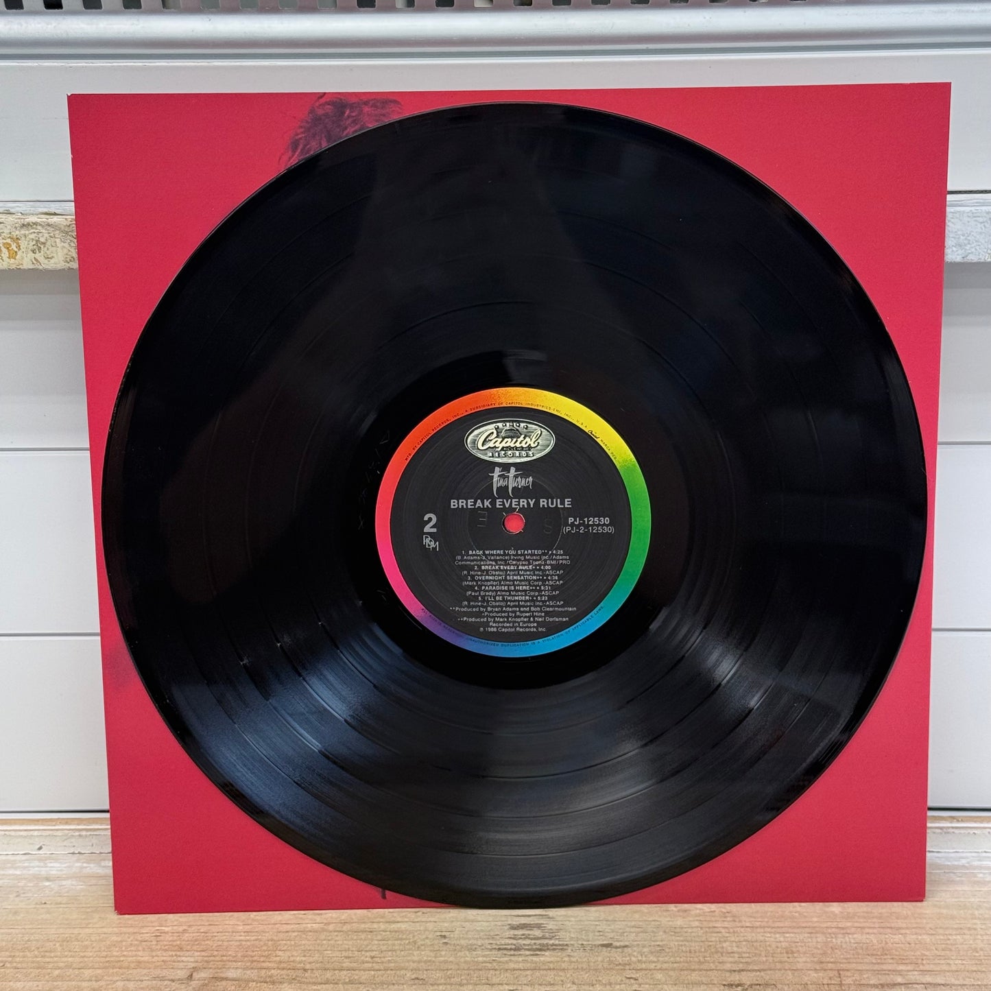 Tina Turner Break Every Rule Vinyl Record LP 1986 #PJ-12530