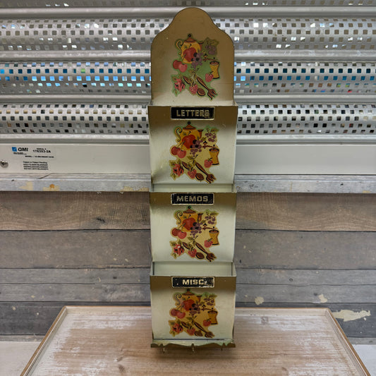 Metal Wall Organizer with Hooks