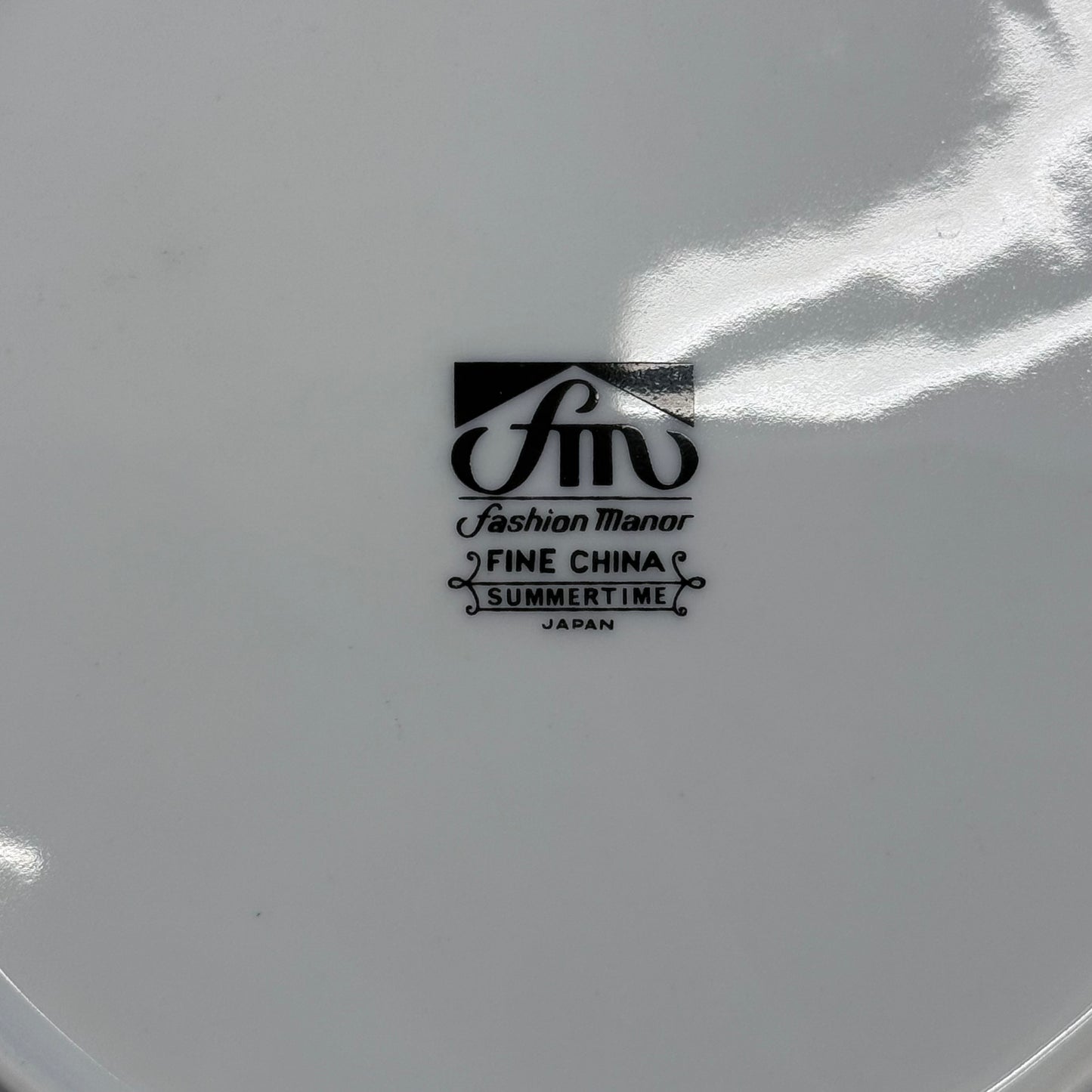 Fashion Manor Summertime Fine China Plates Set of 7 Japan