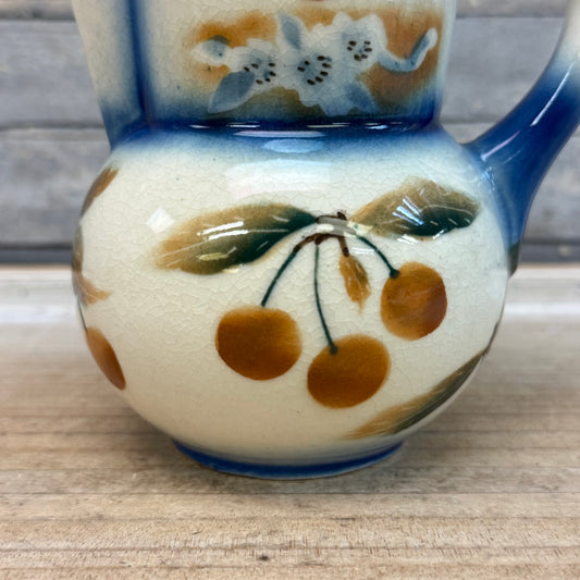 Erphila George Washington Stoneware Cherry Jug Pitcher, 1970s