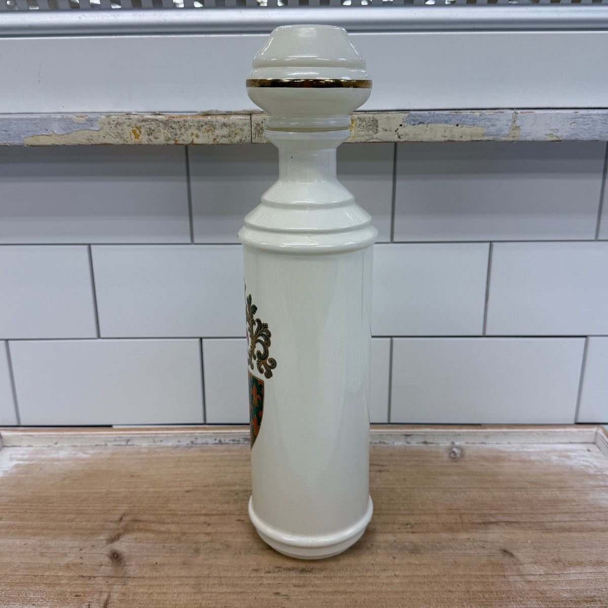 Vintage Jim Beam Regal China Fleur de Lis Decanter 13”