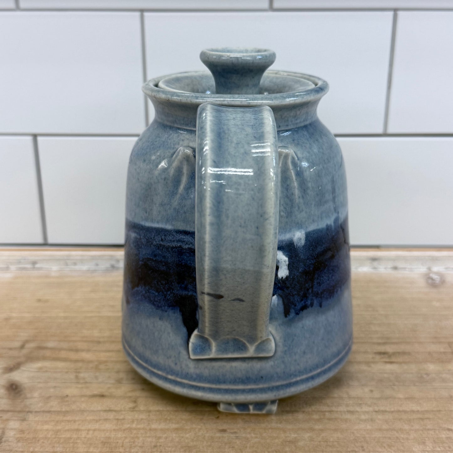 Studio Art Pottery Drip Glaze Teapot, Ceramic