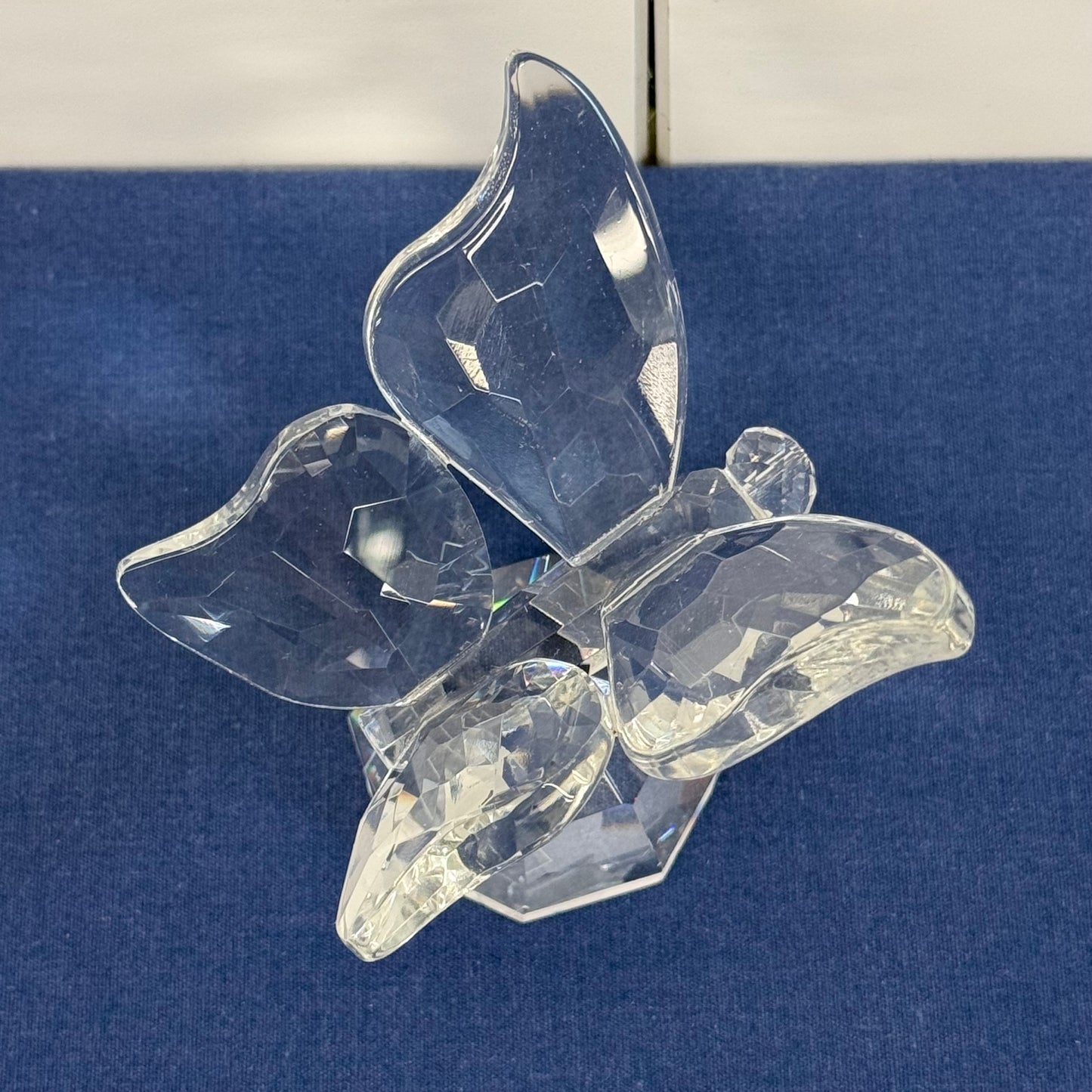 Simon Designs Butterfly Paperweight Faceted Crystal Figurine
