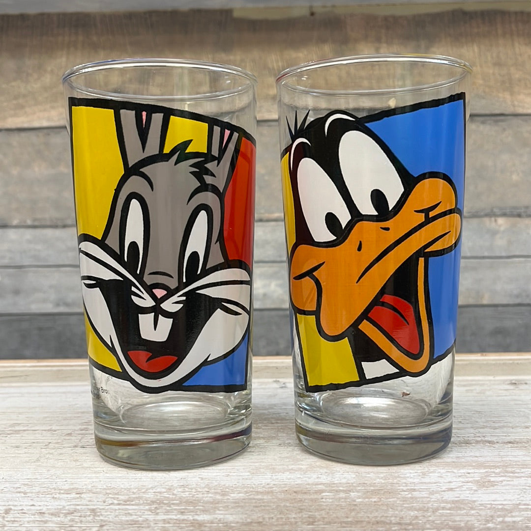 Vintage Collectible Character Glasses, 1970s-1990s