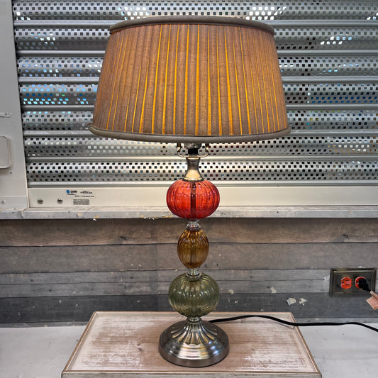 Mid-Century Modern Style Glass Globe Table Lamp