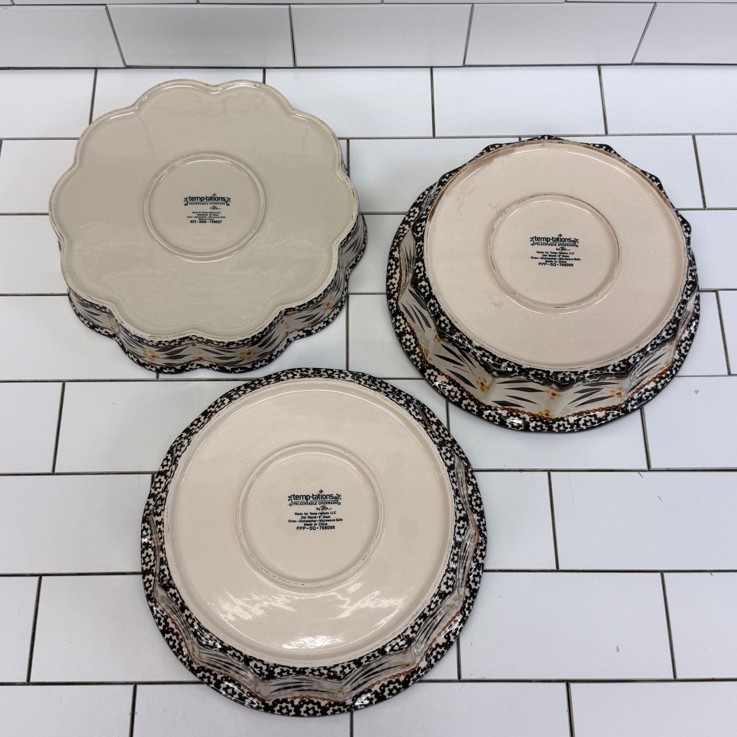 Temp-tations Old World Tara Bakeware Set of 4