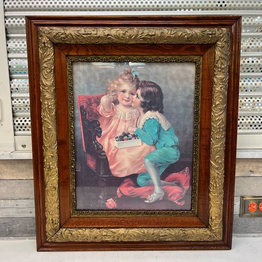 Maud Humphrey First Kiss Art Print
