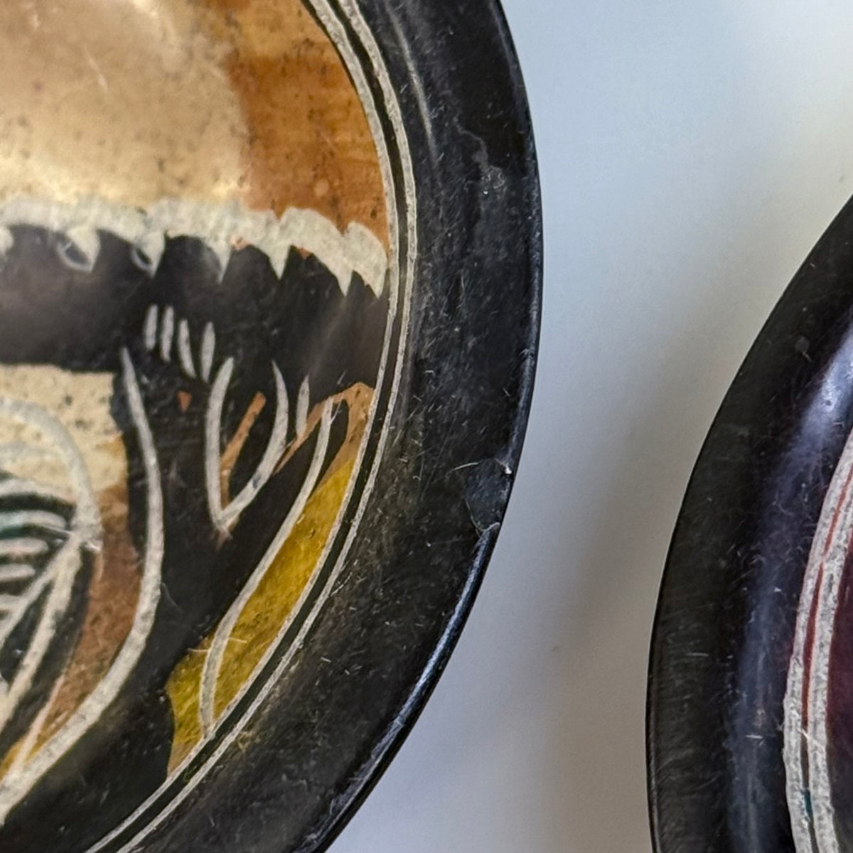 African Kisii Soapstone Zebra Trinket Dishes Set of 7