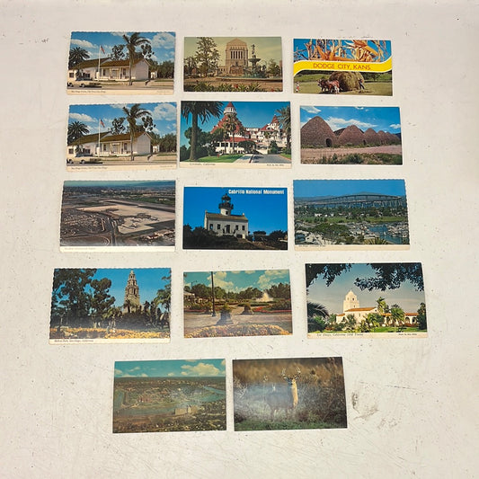 Vintage American Postcard Lot of 14, 1970s