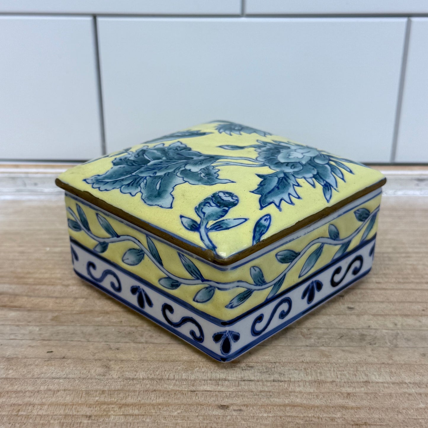Chinoiserie Trinket Box Lot of 4