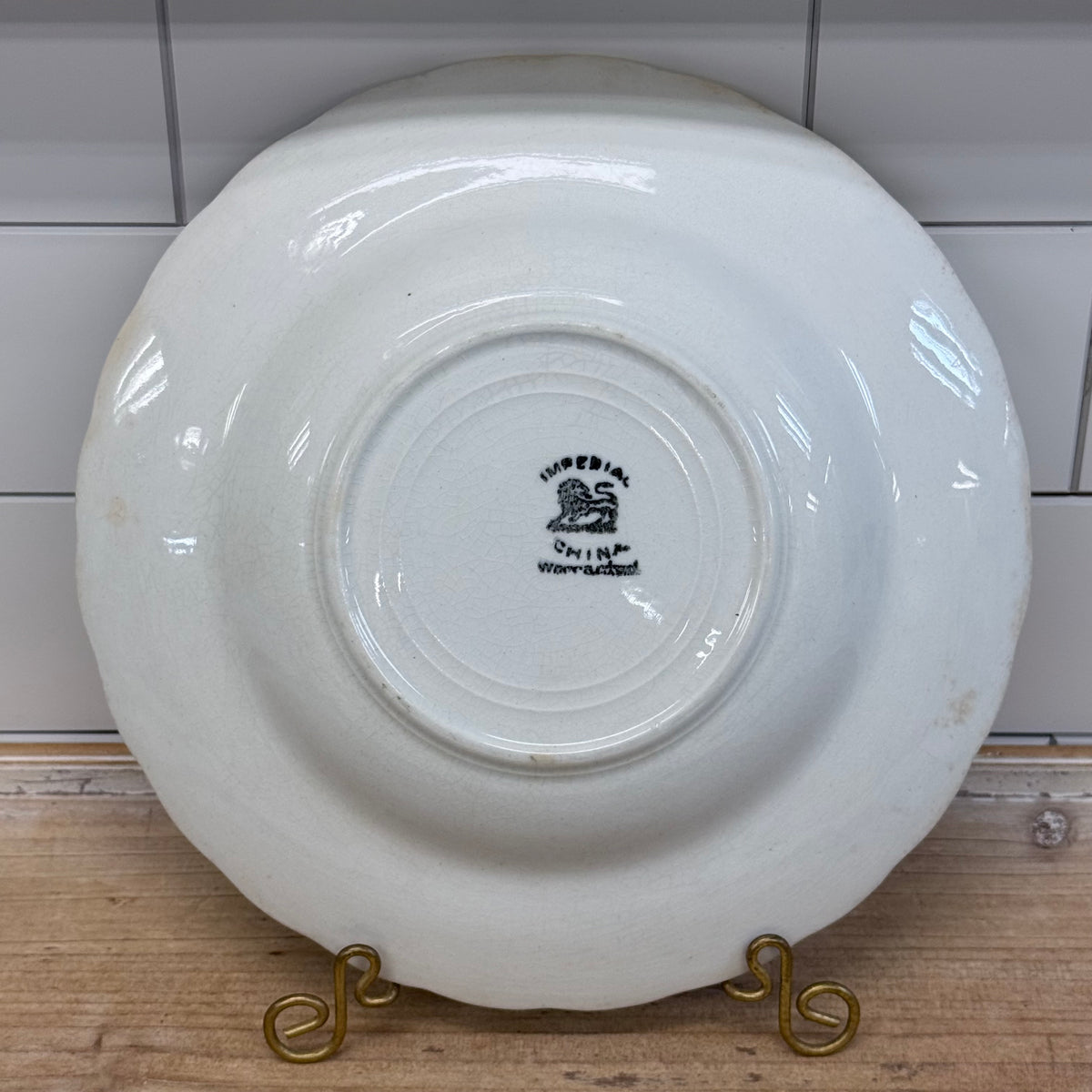 Empire Pottery Imperial China Soup Bowls Set of 4 Antique c.1890s