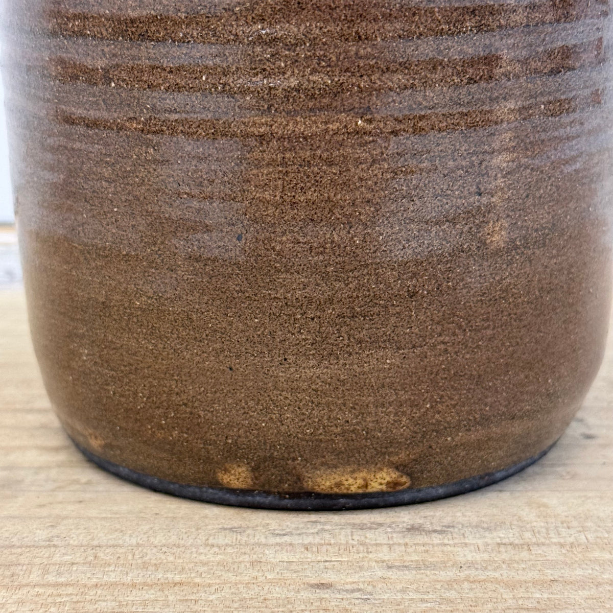 Liberty Pottery Ohio Brown Stoneware Crock