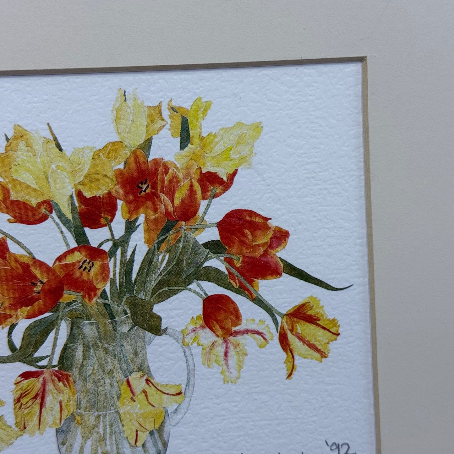 Penny Silverthorne Art Floral Watercolor Prints Set of 3 Signed 1988-92