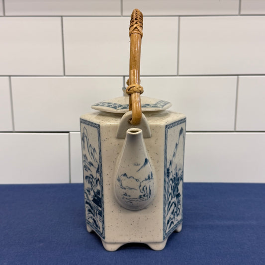 Blue White Landscape Porcelain Tea Set