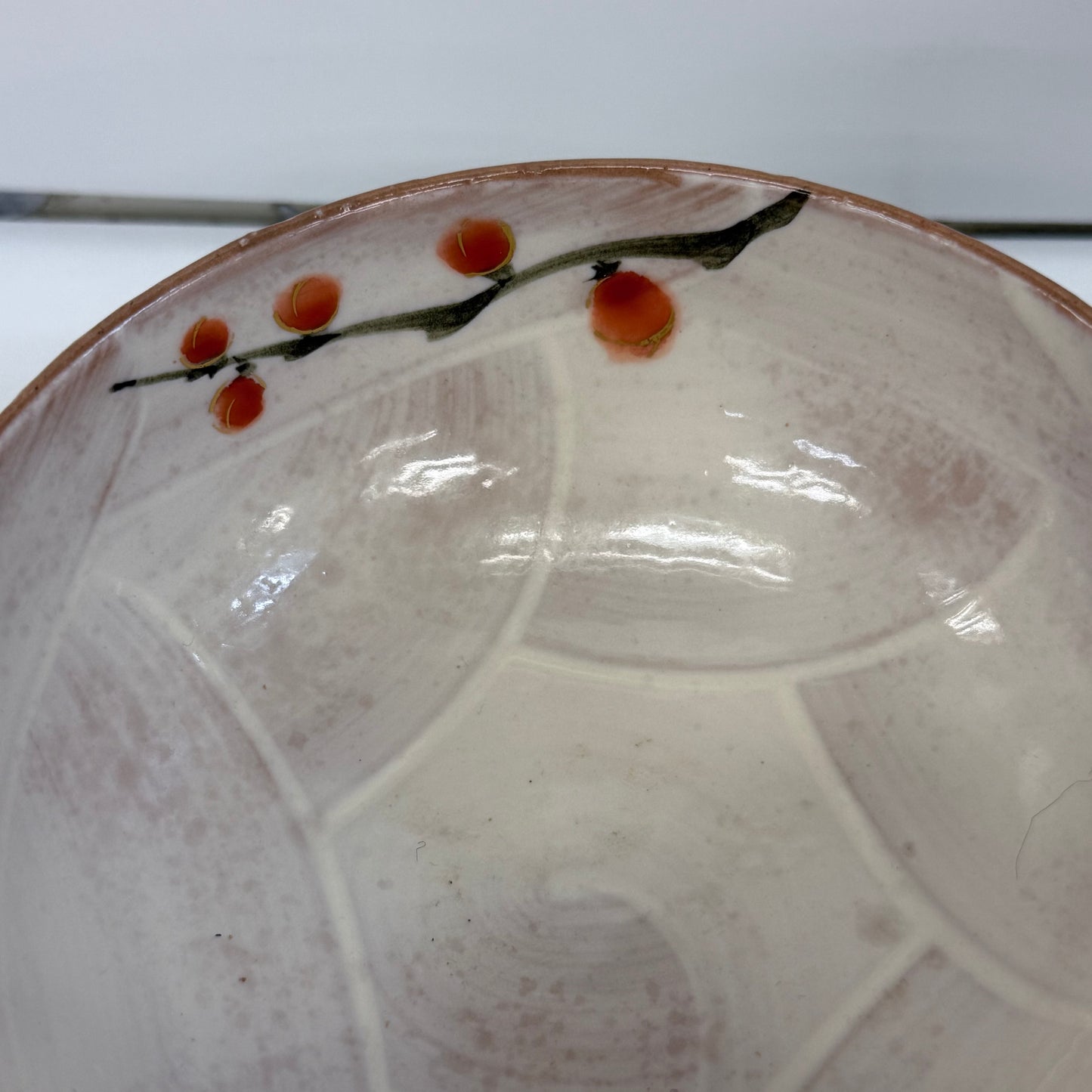 Japanese Kiyomizu-yaki Plum Blossom Bowls & Cups Set of 4