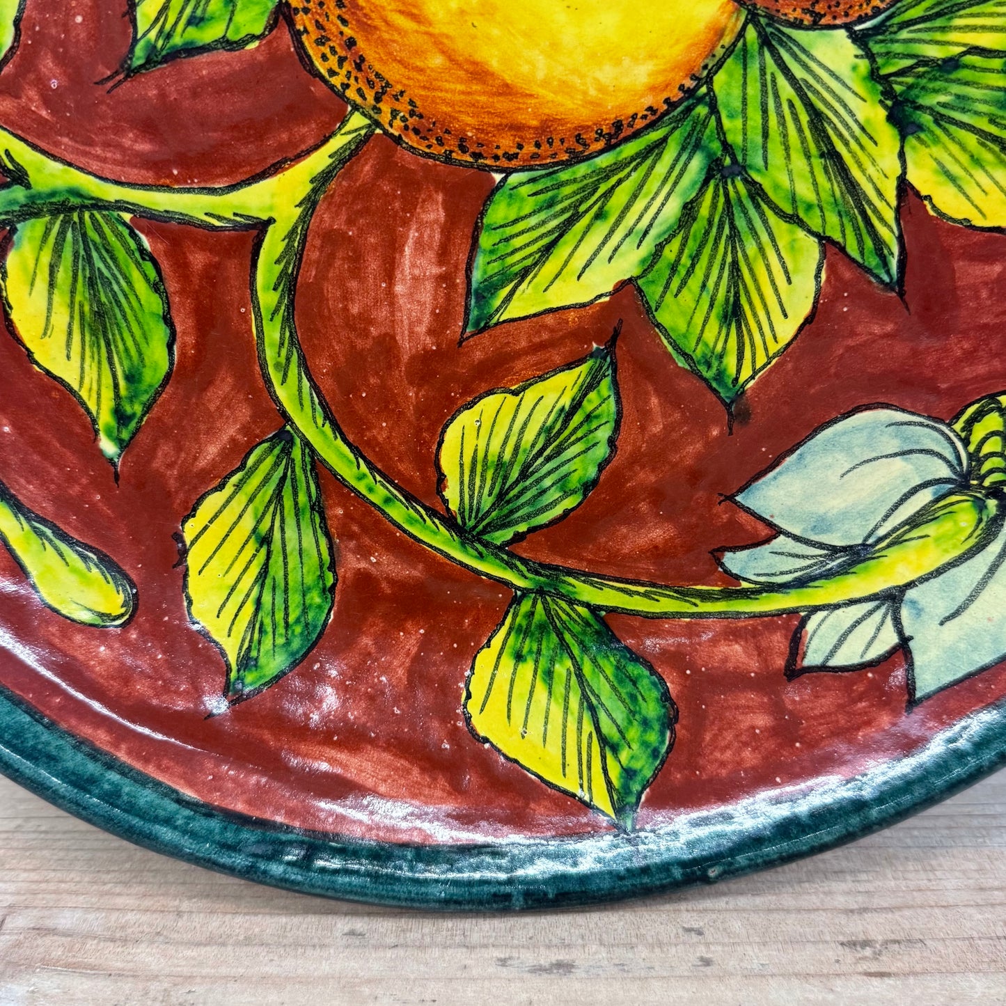 Casa Hecho en Mexico Hand Painted Decorative Citrus Plate