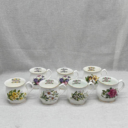 Royal Albert Flower of the Month Cup Selection