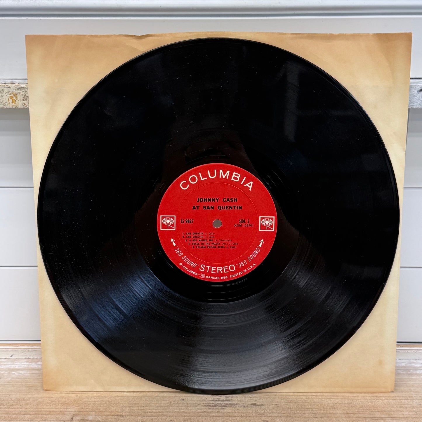 Johnny Cash At San Quentin Vinyl LP 1969 #CS9827