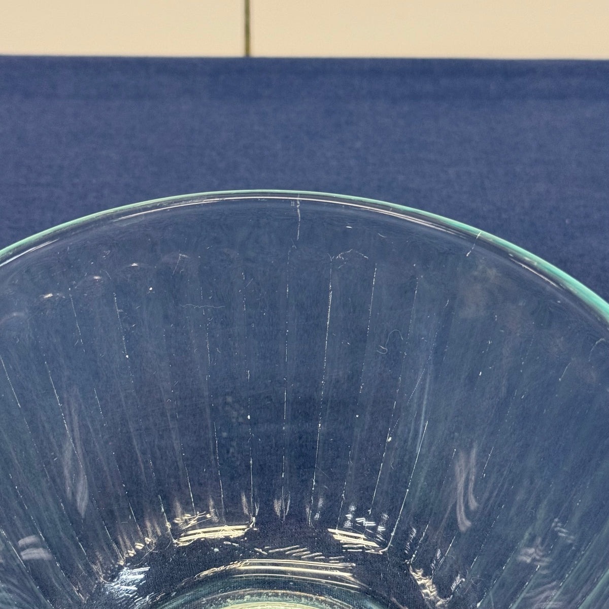 Pyrex Aqua Ribbed Mixing Bowls Set of 4 Vintage 1990s