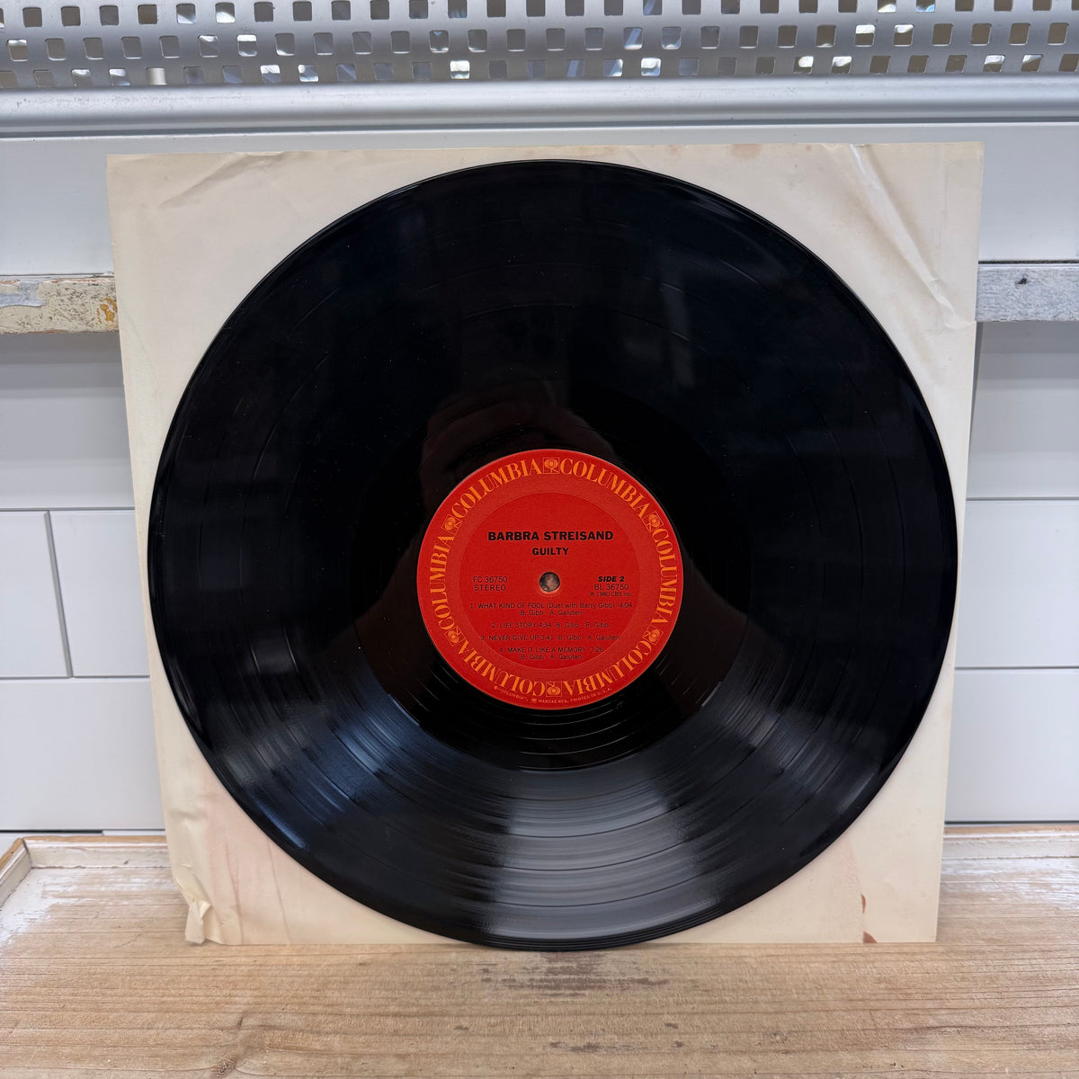 Barbra Streisand Guilty Vinyl LP 1980 -- FC 36750