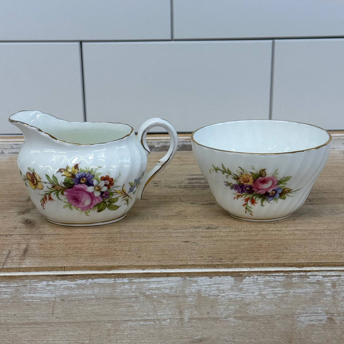 E.B. Foley Devonshire Bone China Tea Set English Country