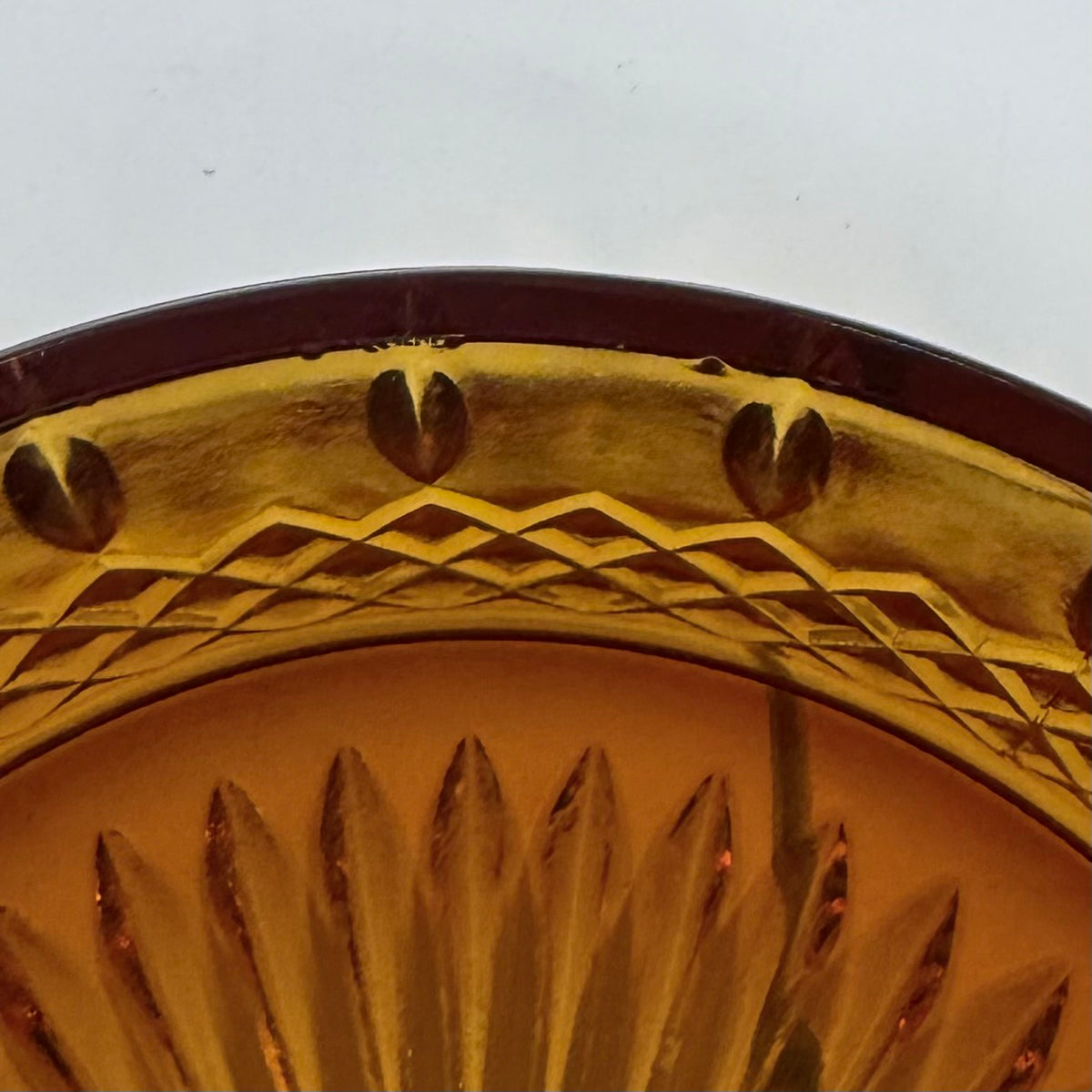 Indiana Glass Princess Amber Covered Candy Dish 1960s
