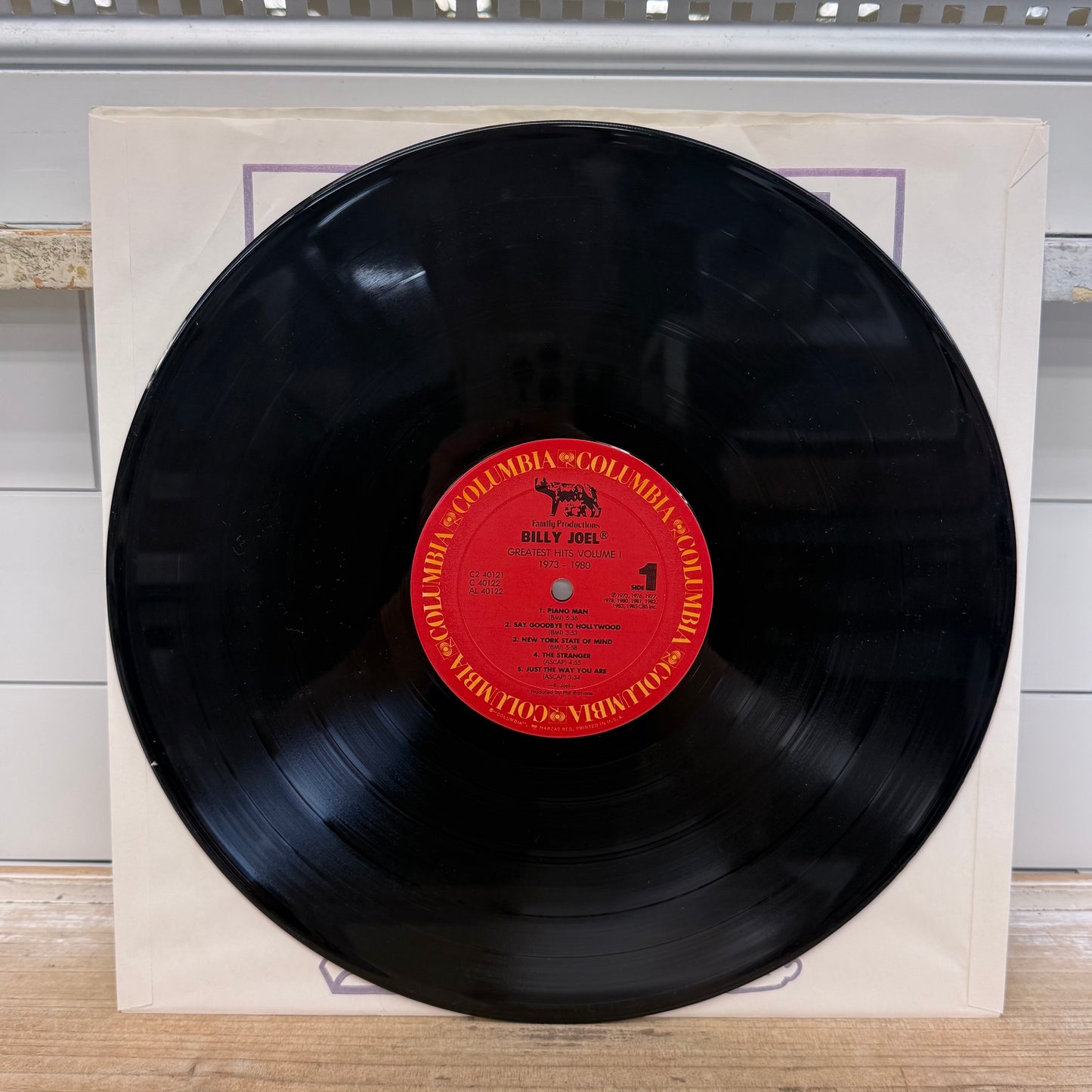 Billy Joel Greatest Hits Volume I Double Vinyl Record 1985 C2 40121