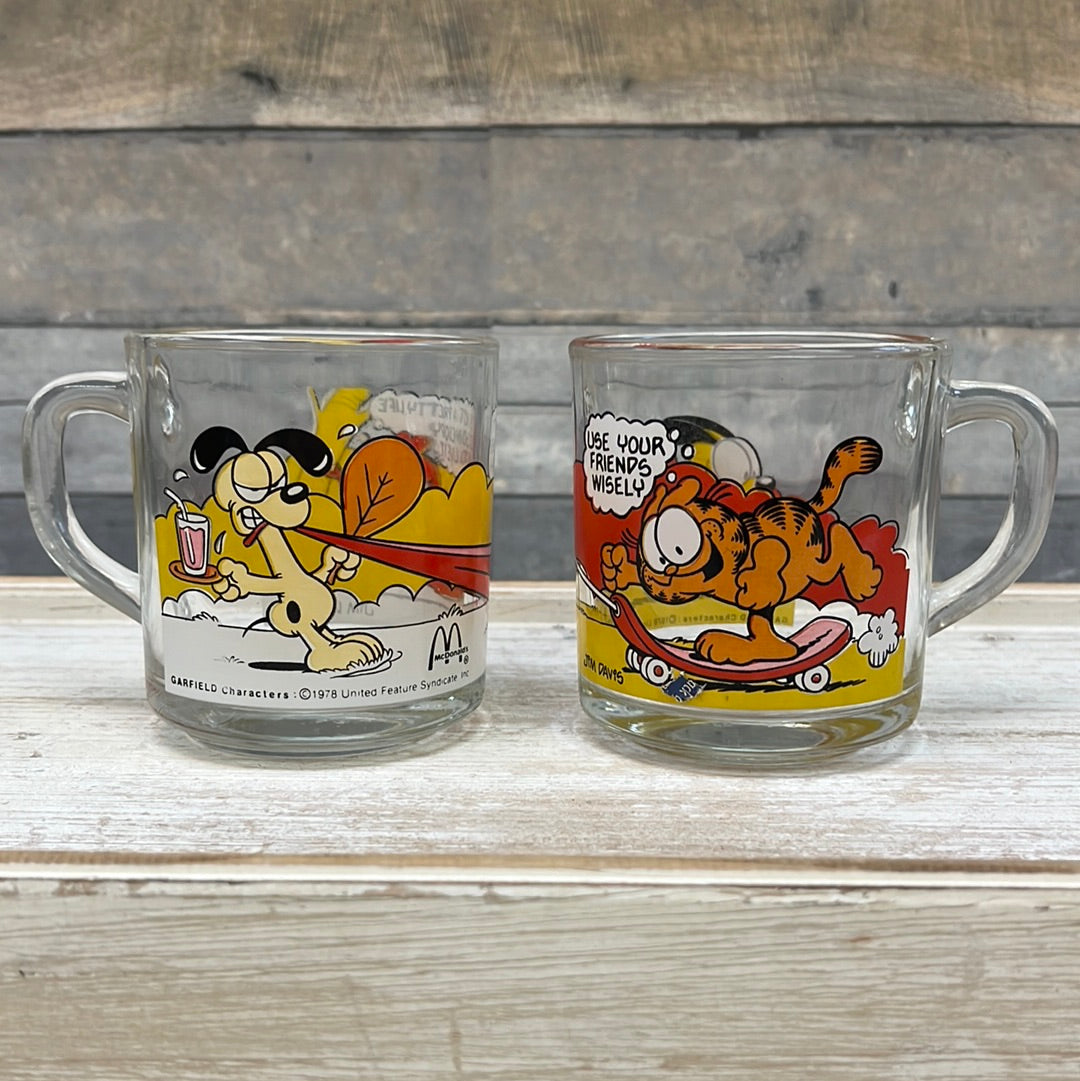 Vintage Collectible Character Glasses, 1970s-1990s