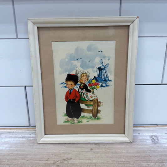 Dutch Children Framed Post Card