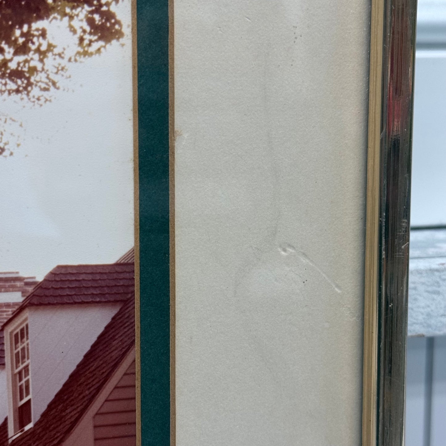 Fred Miller English Coffee House Williamsburg Signed Framed Photo