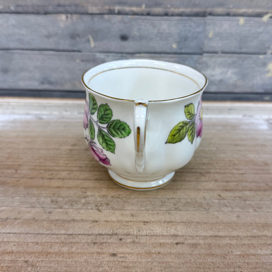 Royal Albert Bone China Dog Rose Teacup & Saucer, Set of 2