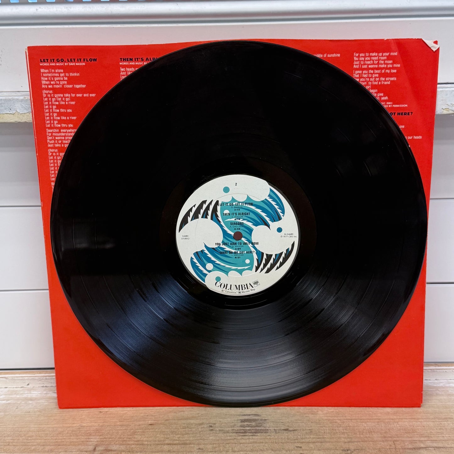 Dave Mason Let It Flow Vinyl LP 1977 Columbia #JC 34680