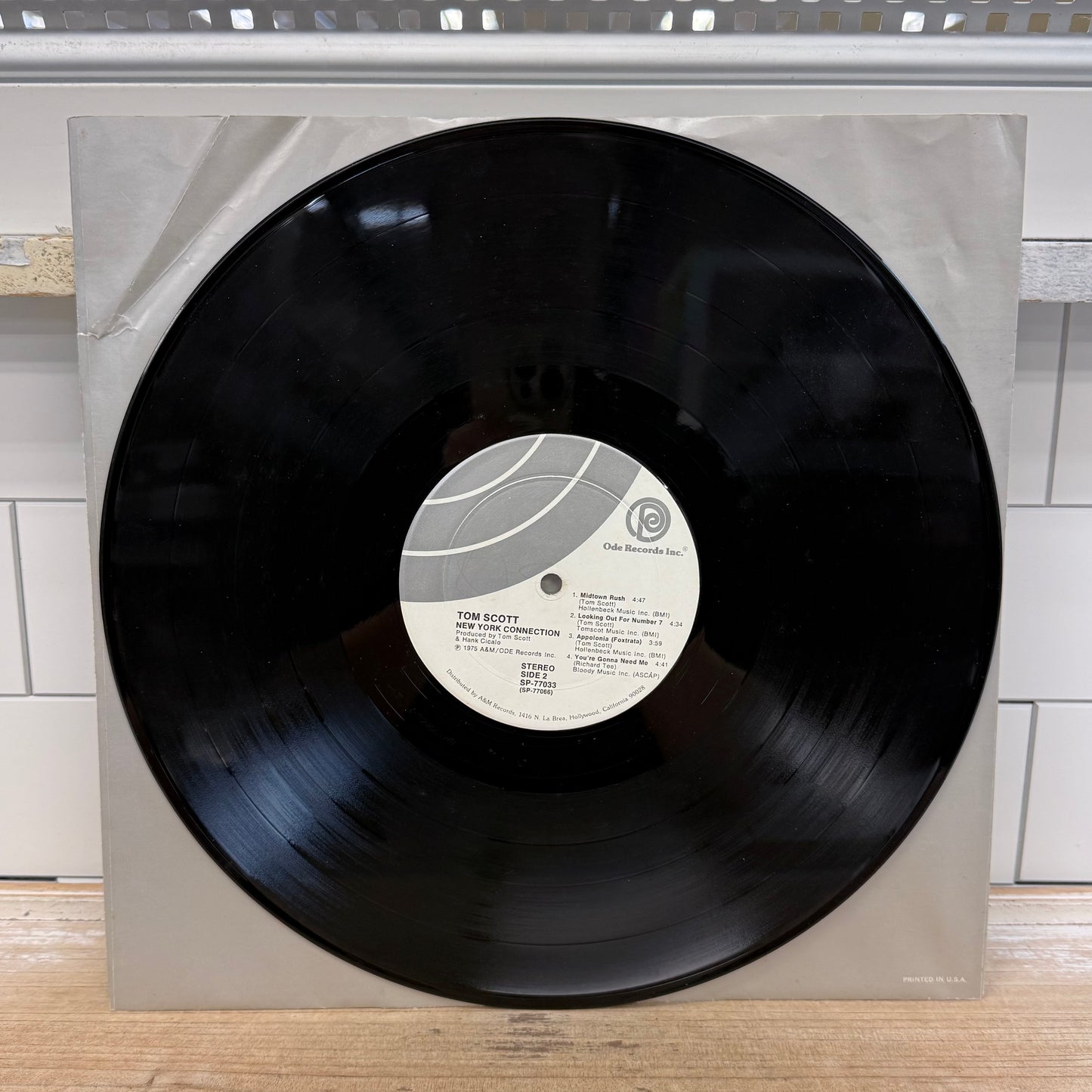 Tom Scott New York Connection Vinyl Record LP 1975 #SP-77033