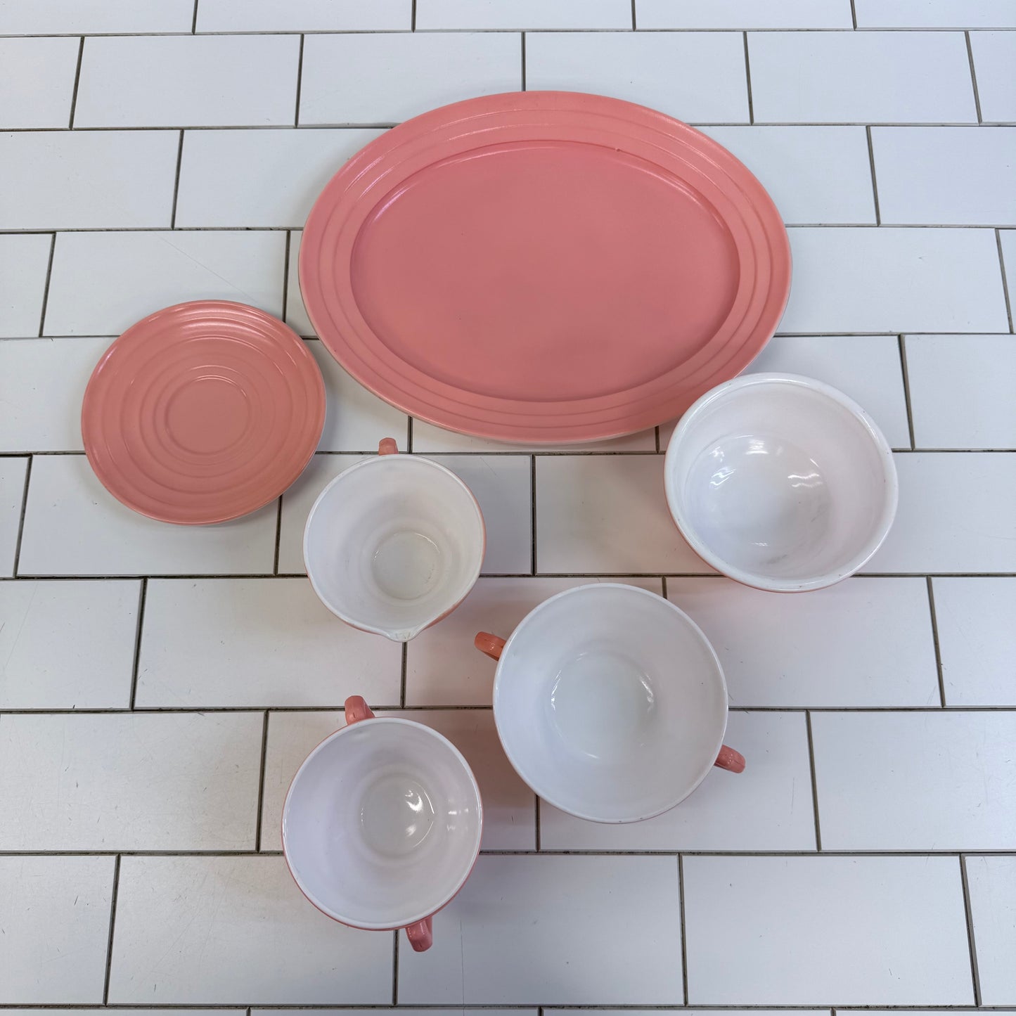Hazel Atlas Moderntone Pastel Platonite Dish Selection