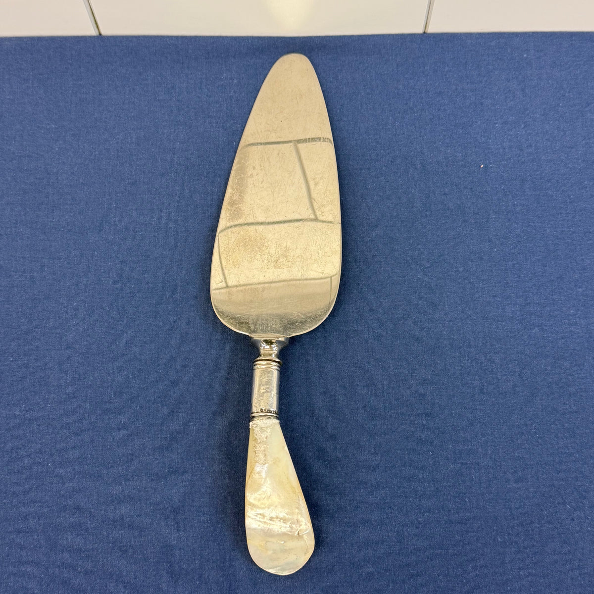 L.F.& C. Mother of Pearl Fruit Knives & Cake Server Set 1890s