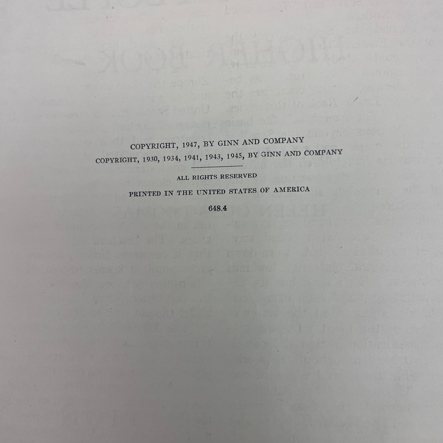 The Earth and Its People by Atwood-Thomas, 1947