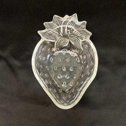 Studio Nova Strawberry Glass Candy Dish 7”