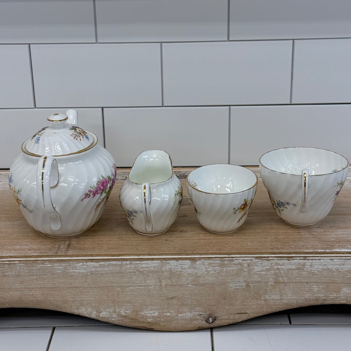 E.B. Foley Devonshire Bone China Tea Set English Country