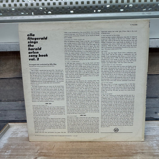 Ella Fitzgerald Sings the Harold Arlen Songbook Vinyl Record, 1961