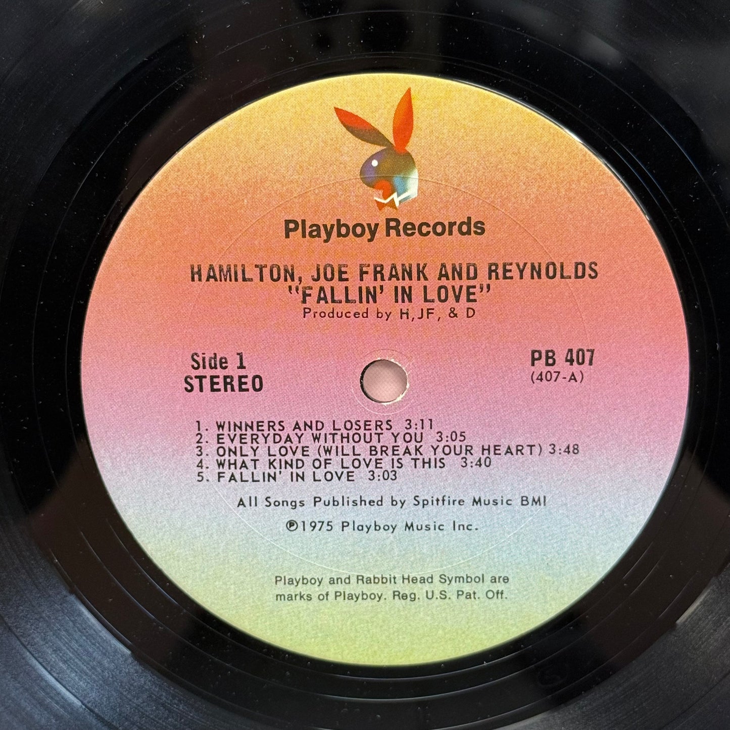Hamilton Joe Frank & Reynolds Fallin’ in Love Vinyl 1975 #PB 407